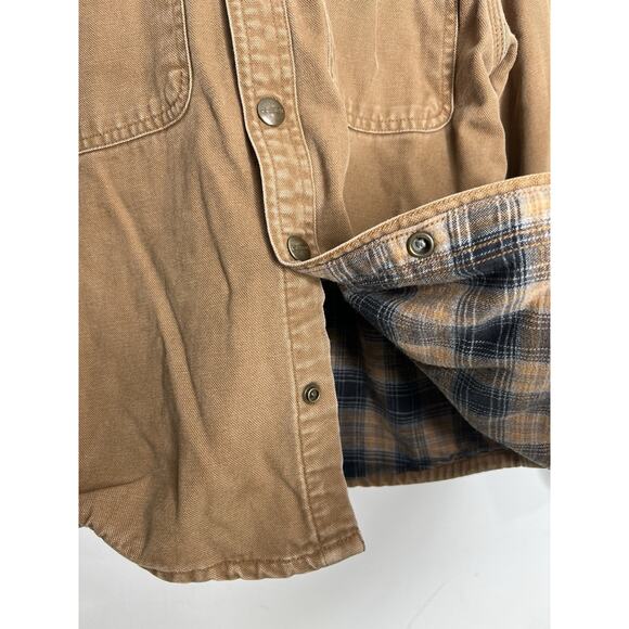 Carhartt Youth Kids Snap Button Jacket Brown Size Small - Picture 4 of 12